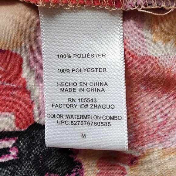 Womans Daisy Fuentes Medium Tiered Tank Top - Picture 5 of 7